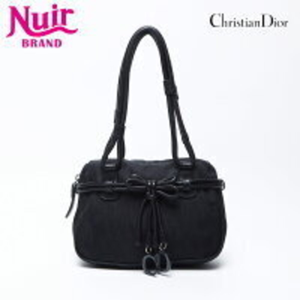 Christian Dior Trotter Canvas Handbag Black